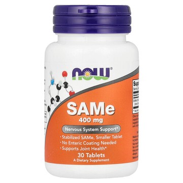 NOW Foods, SAMe，400 毫克，30 片