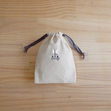 【Q-cute】小束口袋系列-狗頭、貓頭、兔頭-加字/客製化