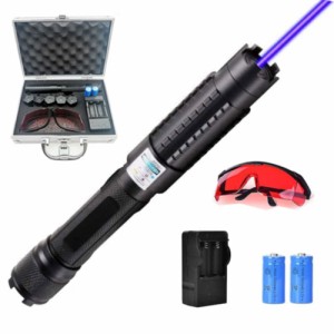 BLAN Blue Flashlight Adjustable Light with Five Star Cap for Camping Hiking Hunting Fishing and Pet TraIng