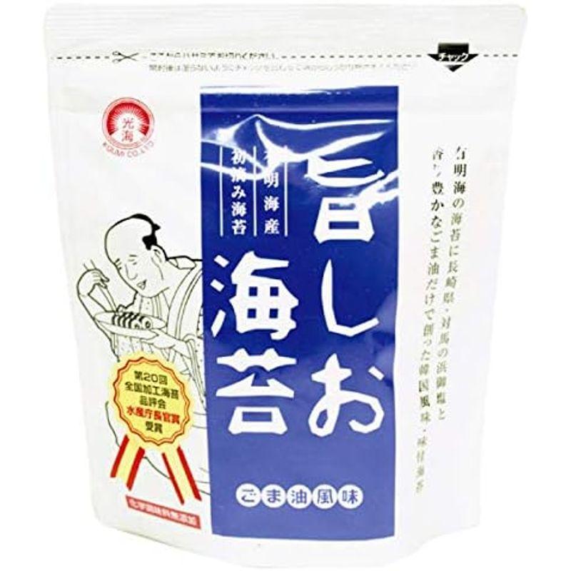 光海 旨しお海苔 8つ切 40枚入 12袋