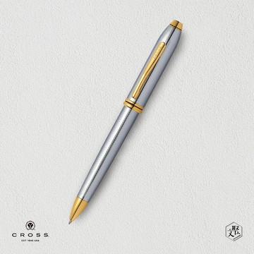 【CROSS】濤聲系列 金鉻23KT鍍金鋼原子筆(原廠正貨)
