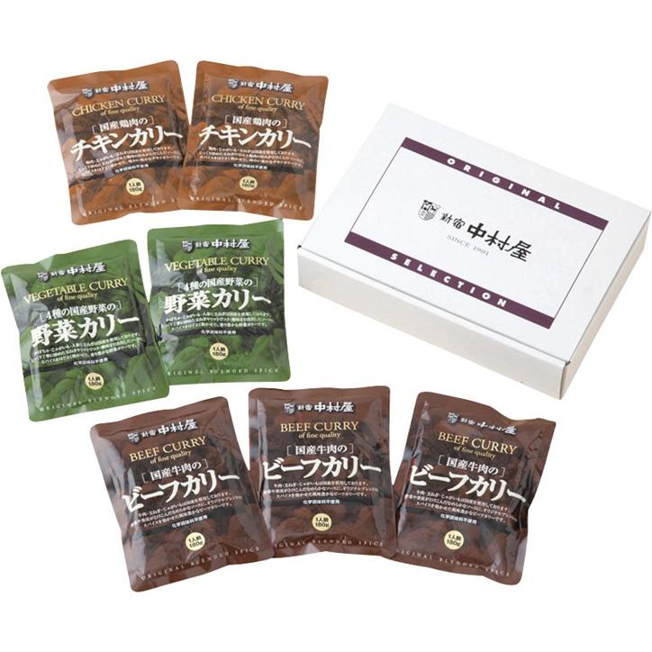 新宿中村屋 国産カリー詰合せ QN-003 お歳暮 2024 予約 歳暮 ギフト 贈り物 送料無料