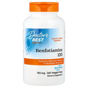 Doctor's Best, 含 BenfoPure 的苯磷硫胺，150 毫克，360 粒素食膠囊