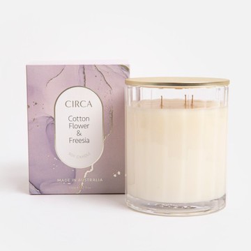 澳洲CIRCA香氛蠟燭350g-棉花小蒼蘭