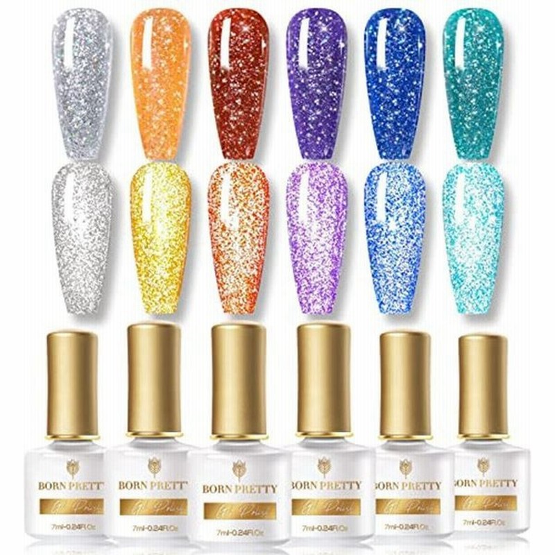 Born Pretty ジェルネイルカラーセット フラッシュネイル カラージェル 春夏ネイル シルバー 紫 ブルー 6色 Uv Led対応 通販 Lineポイント最大get Lineショッピング