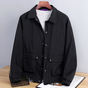 島國紫標 機能工裝風~春裝男士時尚潮流戶外防風防水工裝夾克外套