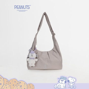 Peanuts尼龍抓皺肩背包(馬卡龍系列)