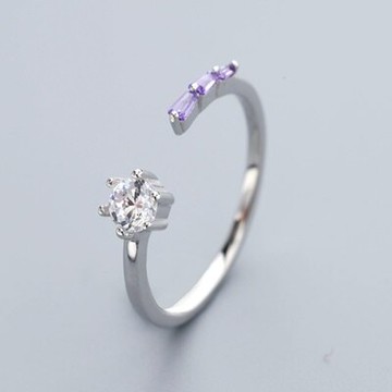 925純銀戒指開口戒-時尚優雅別緻氣質女飾品73qm43【獨家進口】【米蘭精品】