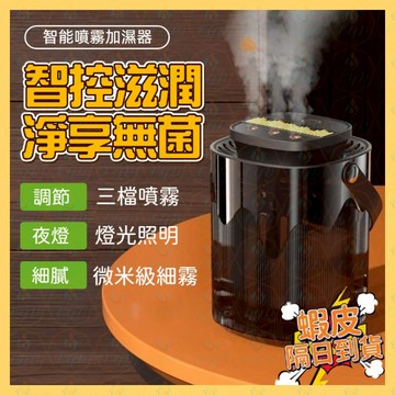 加濕器 氛圍夜燈 桌面智能加濕器 家用辦公臥室 大霧量霧化器 usb夜燈噴霧 斷電保護 靜音加濕器 熏香機 噴霧機