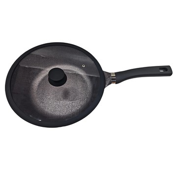 ondo 鋁合金不沾炒鍋 30cm 附矽膠玻璃蓋  1組