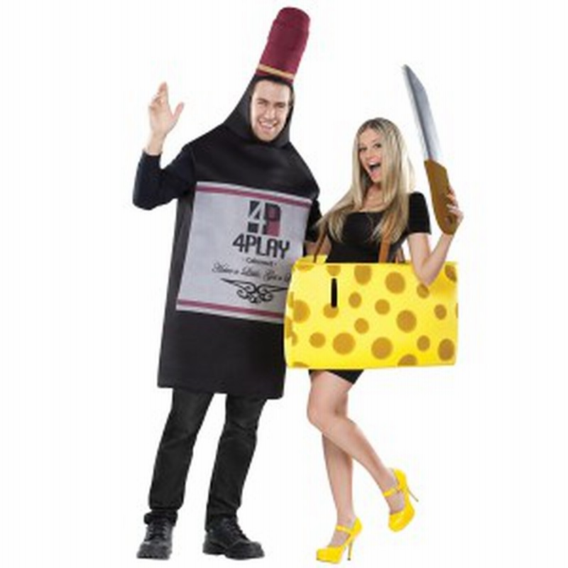 ワイン チーズ カップル おもしろ 仮装 コスチューム コスプレ お笑い 衣装 ハロウィン Wine And Cheese 通販 Lineポイント最大1 0 Get Lineショッピング