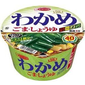 エースコック わかめラーメン ごま・しょうゆ 93g×12個入×2ケース：合計24個 ／食品