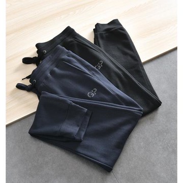 自留推薦 透氣毛圈棉 外貿男裝尾貨運動休閑束口褲松緊腰直筒衛褲