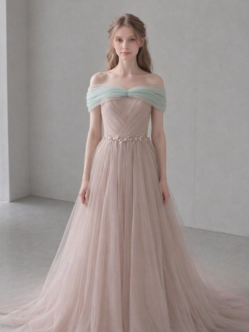 Sand & Mint Dress 沙韻薄荷禮服