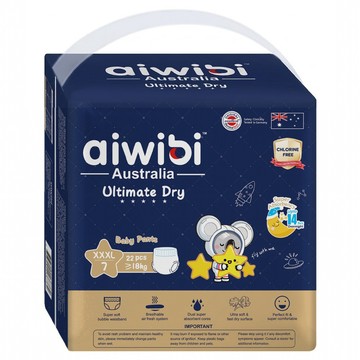 aiwibi 愛薇彼 夜用甄柔褲型尿布 18kg以上  3XL  22片