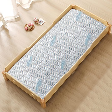CHESTER 契斯特 極凍紗恆溫27度涼墊 涼感墊 嬰兒床專用  120 x 60cm  藍白色  1個