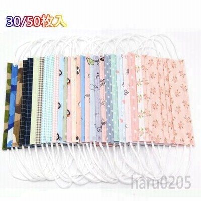 マスク使い捨てマスク30枚50枚おしゃれ花柄水玉柄チェック柄ピンク可愛い大人用3層構造イベント通勤個性的女性不織布マスク 通販 Lineポイント最大get Lineショッピング