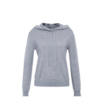 秋季連帽羊毛套頭純色衛衣針織衫