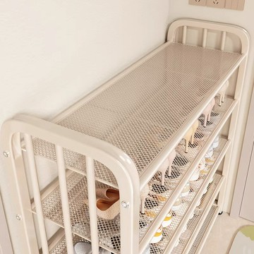 【加粗碳鋼】鞋架 門口鞋架 多層鞋架 家用鞋架 出租房鞋架 入戶收納神器 防鏽穩固 免安裝 節省空間 2025新款