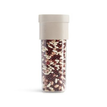 《LEKUE》西班牙 雙容量義大利麵密封收納罐-燕麥棕1.35L-- 保鮮罐 咖啡罐 收納罐 零食罐 儲物罐