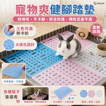 HW｜生活用品系列｜寵物健爽腳墊34*24.2cm ·附固定卡扣·三色可選