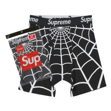 HANES SPIDER-MAN BOXER BRIEFS (2 PACK) BLACK