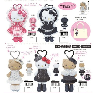 日本正版 限量 sanrio HelloKitty 凱蒂貓 三麗鷗 凱蒂 小香風 黑皮 制服 蘿莉塔 長腿Kitty