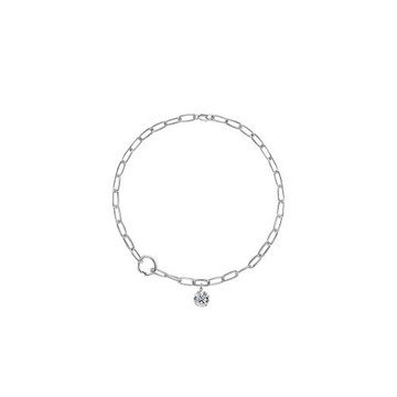 竹節鏈條項鏈鋯石吊墜原創設計印記鎖骨鏈嘻哈酷潮流網紅男女同款