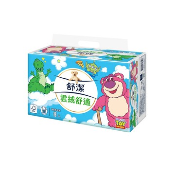 Kleenex 雲絨舒適抽取衛生紙 90抽X8包