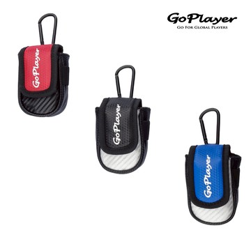 【GoPlayer】高級七形紋小球包-黑.紅.藍 (磁鐵吸附開合 可插TEE 可吊掛)