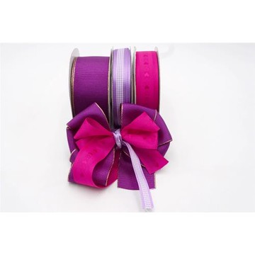 特惠套組紫色曼陀羅花套組/禮盒包裝/蝴蝶結/手工材料/緞帶用途/緞帶批發