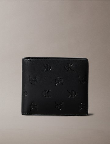 Calvin Klein Monogram 壓花標誌零錢短夾