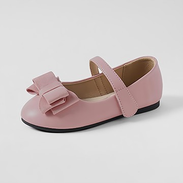 CHAAKAN SHOES 女童 魯彭 蝴蝶結 魔鬼氈 瑪麗珍平底鞋  粉色  200mm