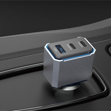 Kashimura 直插式高速快充QC+2PD車充頭113W