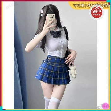 🏵️熱銷🏵️【學院風套裝】新款 台灣出貨 JK 美式學院風 制服套裝 學院風 純慾 緊身襯衫 辣妹 狗短 百褶裙 秋