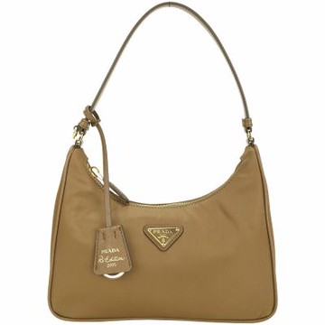 PRADA 普拉達 Re-Edition 2005 Re-Nylon三角牌尼龍單肩包(棕色)