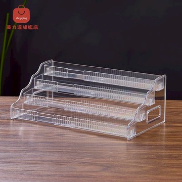 放y架子小賣部y臺貨架多層透明放香y架y盒架y柜階梯展示架 d7081