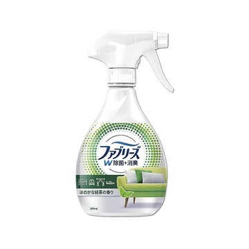 Febreze 日本織物強力消臭噴霧-綠茶清香370ml/白綠瓶(運動衣物汗味除臭劑)