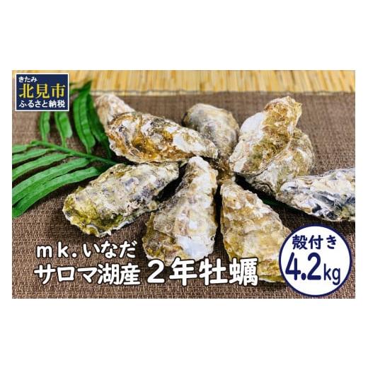 ふるさと納税 北海道 北見市 サロマ湖産殻付き2年牡蠣4.2kg※牡蠣ナイフ付 カキ かき 4.2キロ 魚介 海鮮 貝 ふるさと…