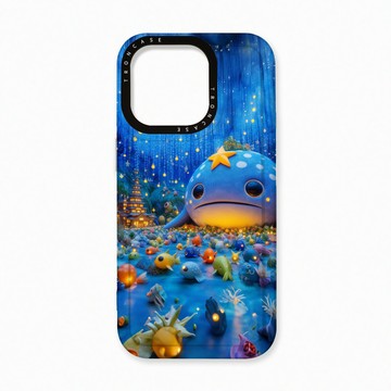 iPhone 16 Pro 殼 TRON iPhone 16 Pro 奇幻大鯨魚 太空殼 透白款 手機殼
