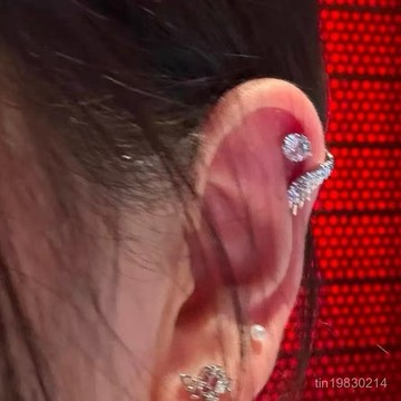 香港正品🔥限時下殺🔥耳骨釘 925銀針 閃鑽耳環女 耳釘 耳針 耳環 純銀耳針女生耳針 女耳針 耳針女 女生耳環 耳環女