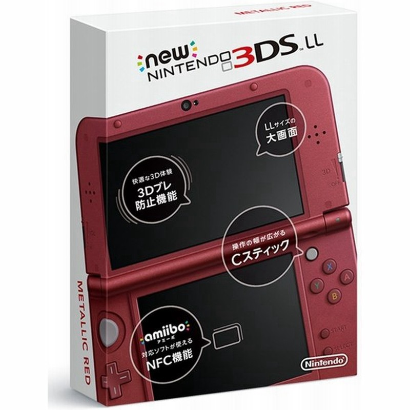 Newニンテンドー3ds Ll メタリックレッド 説明書なし わけあり bw 通販 Lineポイント最大0 5 Get Lineショッピング
