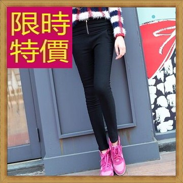 休閒褲女長褲-微彈力保暖加絨修身顯瘦高腰女褲子4色63e20【獨家進口】【米蘭精品】