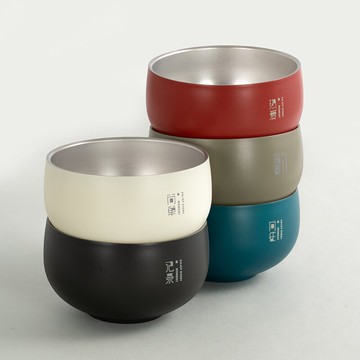 5個家庭套裝 316不銹鋼碗 食品級日式家用餐具飯碗防摔