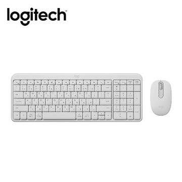 【Logitech 羅技】MK250 無線鍵盤滑鼠組 珍珠白