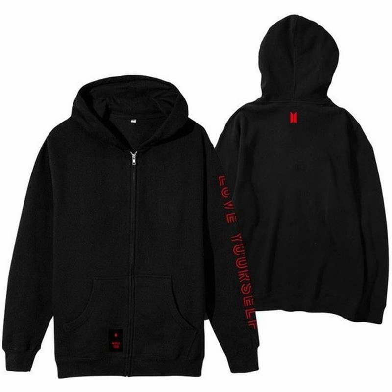 新品 Bts パーカー 厚手と薄手 スウェット 防弾少年団 ジャケット レディース メンズ フード付き 韓流グッズ 前開きファスナー 男女 通販 Lineポイント最大get Lineショッピング