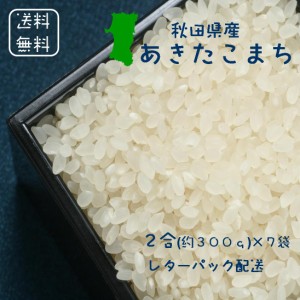 秋田県産 あきたこまち 2合(300g)×3 ※2合ごとに小分け包装 ＜免疫力アップ 玄米・分づき対応可＞ 白米 令和２年度 2020年