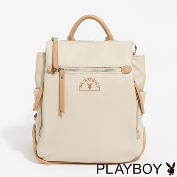 PLAYBOY - 後背包  Muted Aesthetic系列 - 卡其色