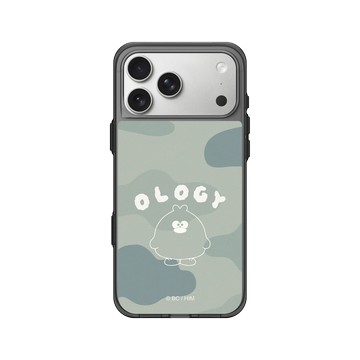 iPhone 17 Pro Max Clear (相機按鈕) 酷墨灰 - 奧樂雞 Ology - 迷彩綠