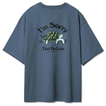 FILTER017 TURTLE GRAPHIC TEE 日常探尋者 烏龜圖像 短T (灰藍色)